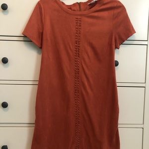 Rust mini dress